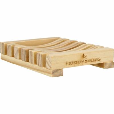Happysoaps Shampoo bar/zeep houder van licht hout