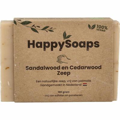 Happysoaps Handzeep sandalwood en cedarwood