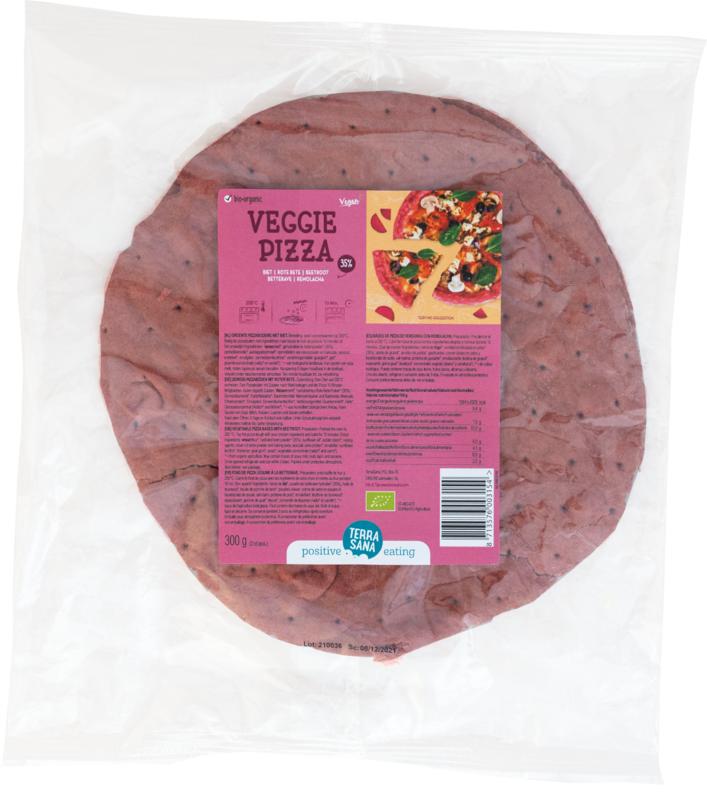 Groente pizzabodem biet bio