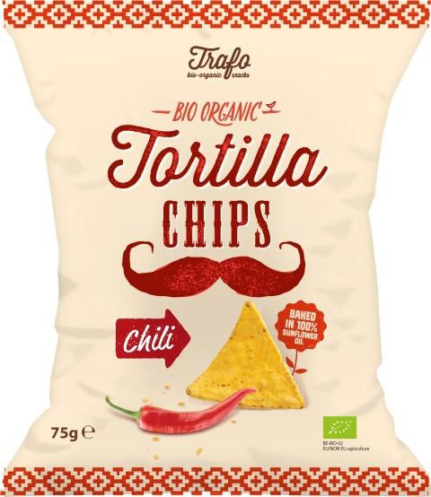 Tortilla chips chili bio