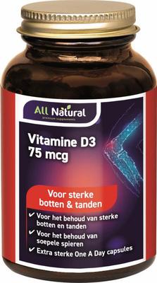 All Natural Vitamine D3 75mcg