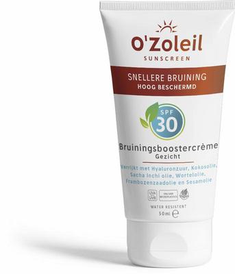 Merkloos O'Zoleil Bruiningsboostercreme gezicht SPF30