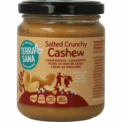 TerraSana Cashewpasta crunchy met himalayazout bio
