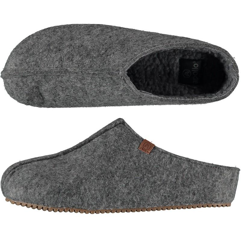 Zweedse slof grijs maat 43/44