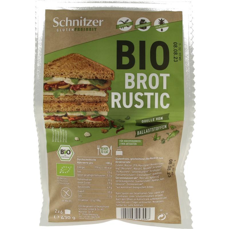 Bread'n toast dark glutenvrij bio