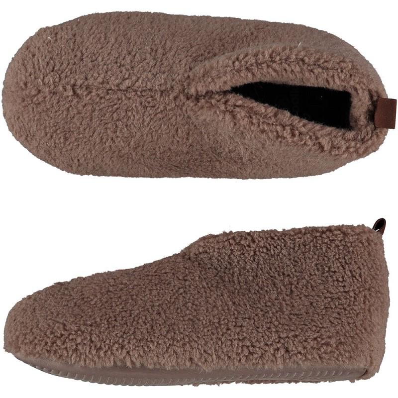 Slof dames teddy beige 41/42