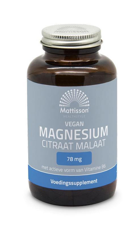 Magnesium citraat malaat met actieve vorm vit. b6