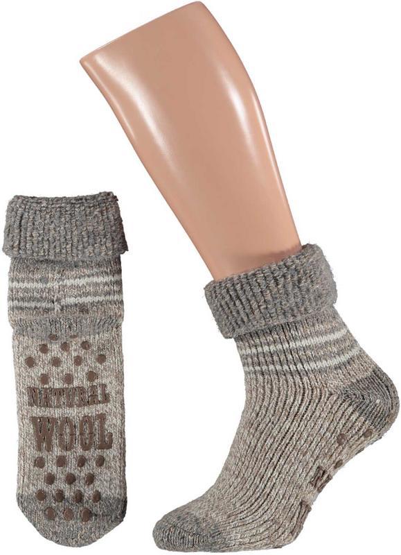 Slofsok beige motief 43-46