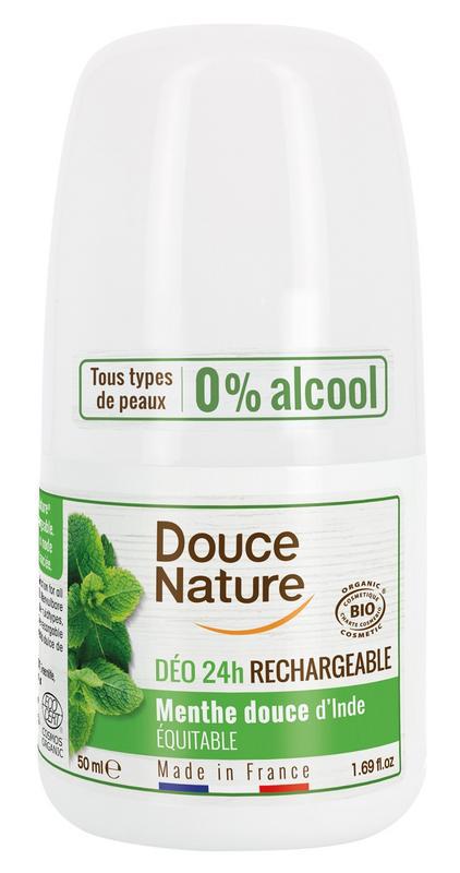 Deodorant roll on mint hervulbaar
