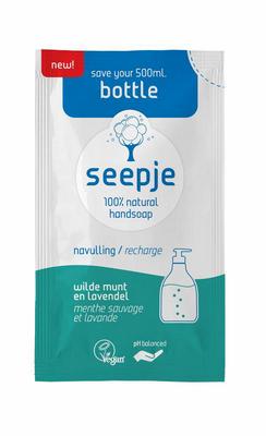 Seepje Handzeep wilde munt & lavendel navulling