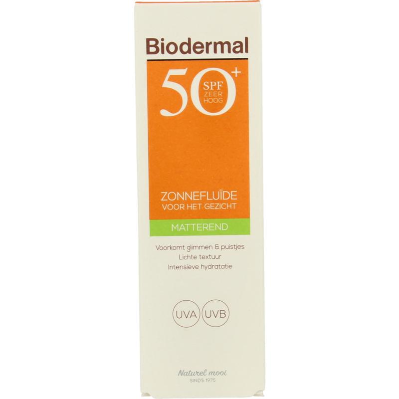Zon fluid matterende zonnefluide SPF50+