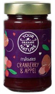 Merkloos fruitbeleg appel-cranberry 250 gram