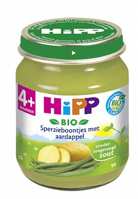 Hipp 4m sperziebn aardappl bi- 125gr