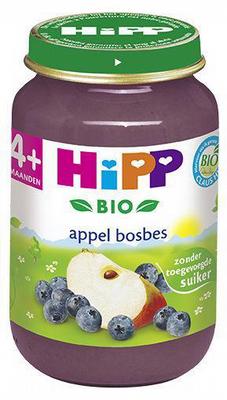 Hipp 4m appel bosbes bi- 190gr