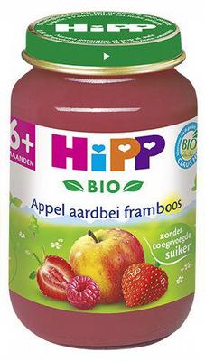 Hipp 6m appel aardbei frambbi- 190gr