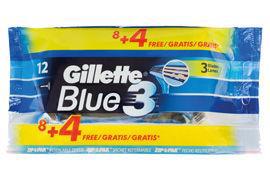 blue 3 wegwerpmesjes 8+4st
