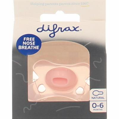 Difrax Fopspeen natural 0-6 meerdere kleuren