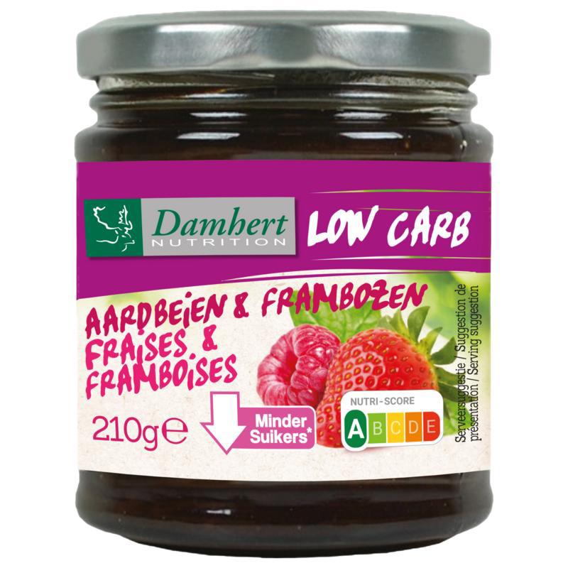 Confituur aardbei/framboos low carb