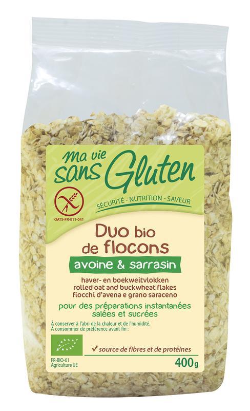 Haver en boekweit vlokken glutenvrij bio