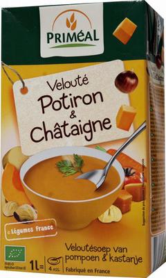 Primeal Veloute gebonden soep pompoen kastanje bio