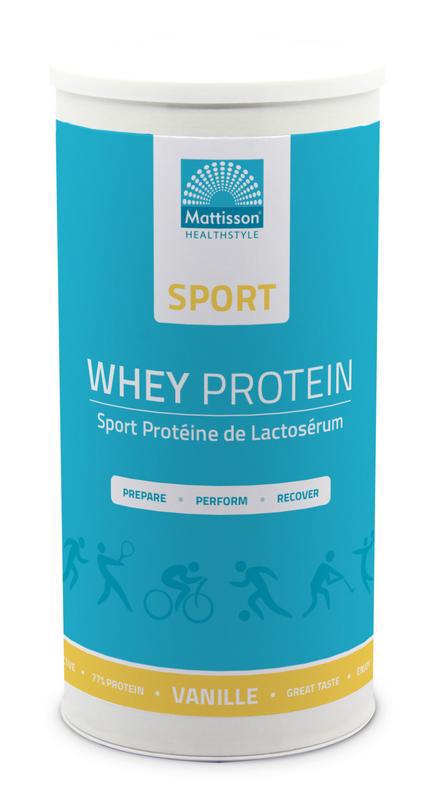 Sport wei whey proteine concentraat vanille