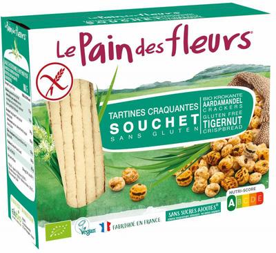 Pain Des Fleurs Krokante crackers aardamandel glutenvrij bio