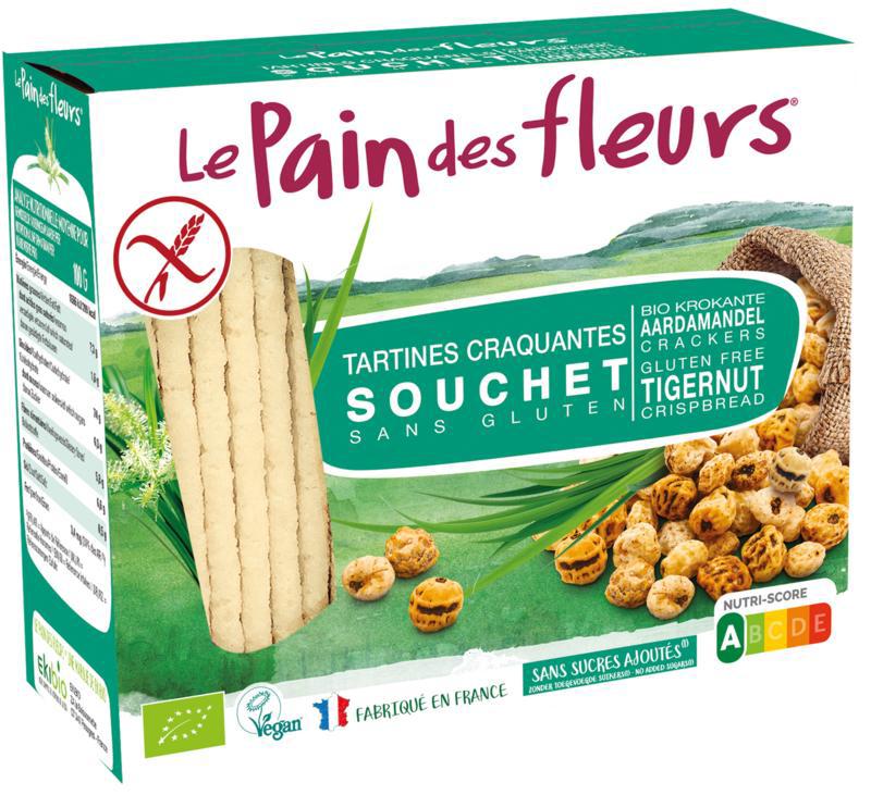 Krokante crackers aardamandel glutenvrij bio