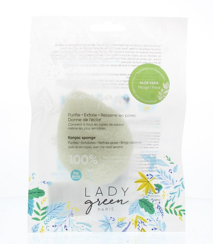 Konjac gezichtsspons aloe vera