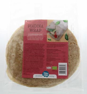 TerraSana Piadina wraps tarwe en haver bio