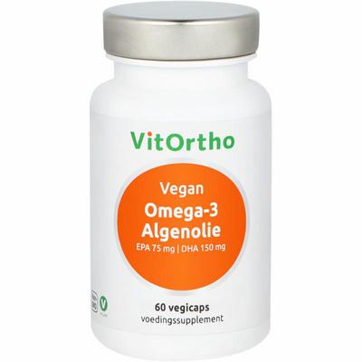 VitOrtho Omega-3 algenolie EPA 75mg DHA 150mg vegan