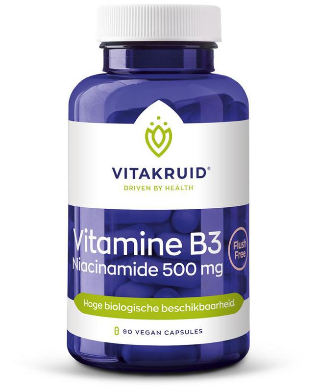 Vitakruid Vitamine B3 Niacinamide 500 mg Flush Free