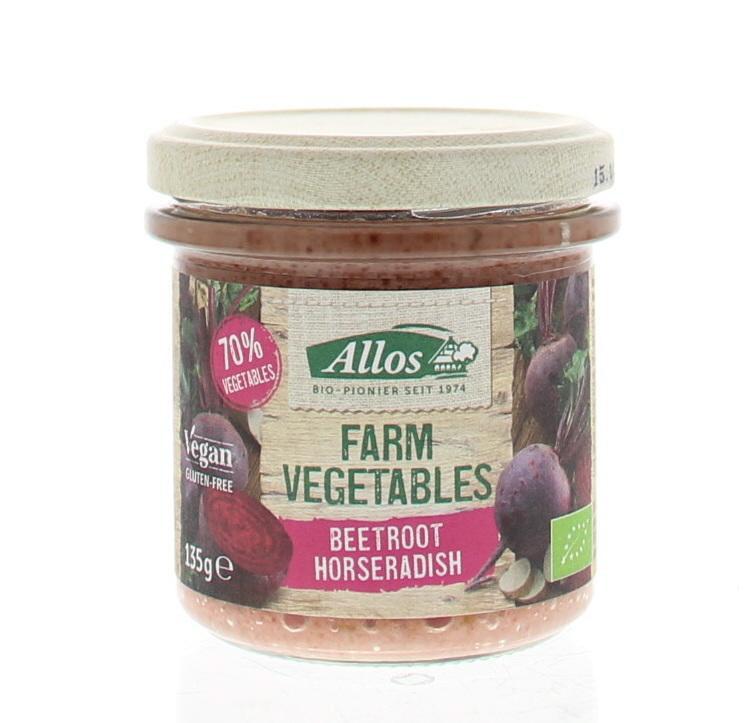Farm vegetables rode biet & mierikswortel bio