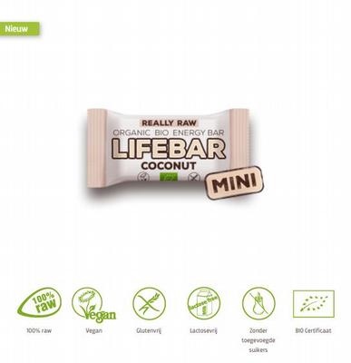 Lifefood Lifebar kokos mini bio