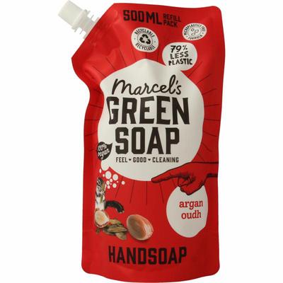 Marcel's Green Soap Handzeep argan & oudh navul
