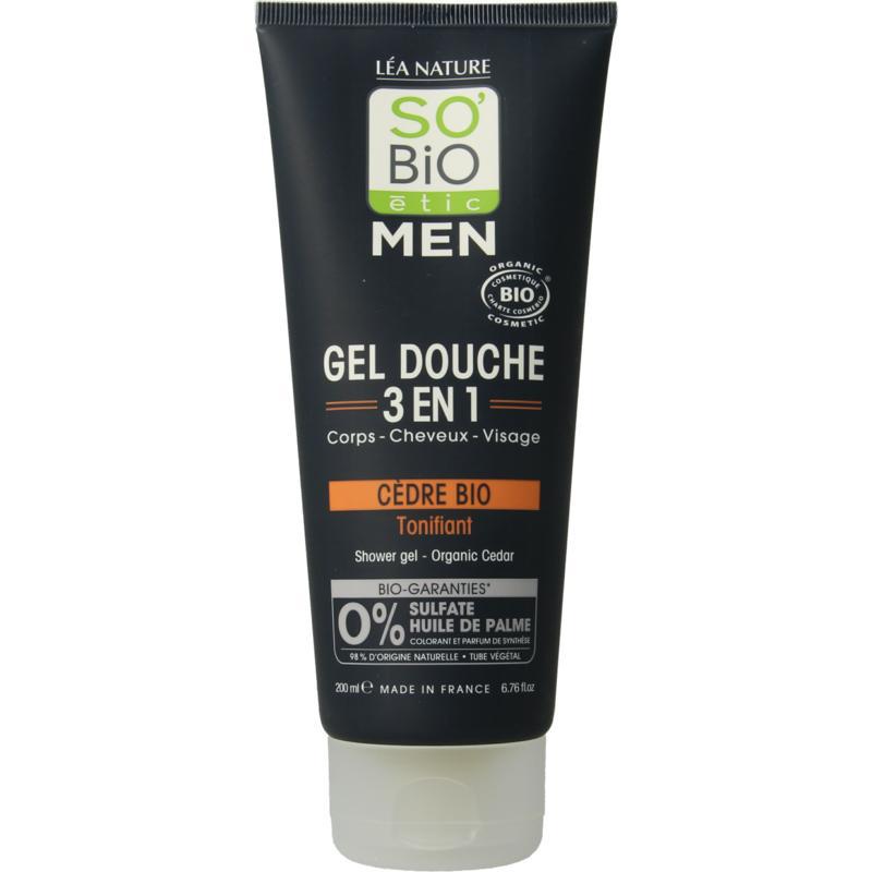 Showergel for men 3 in 1 cedar