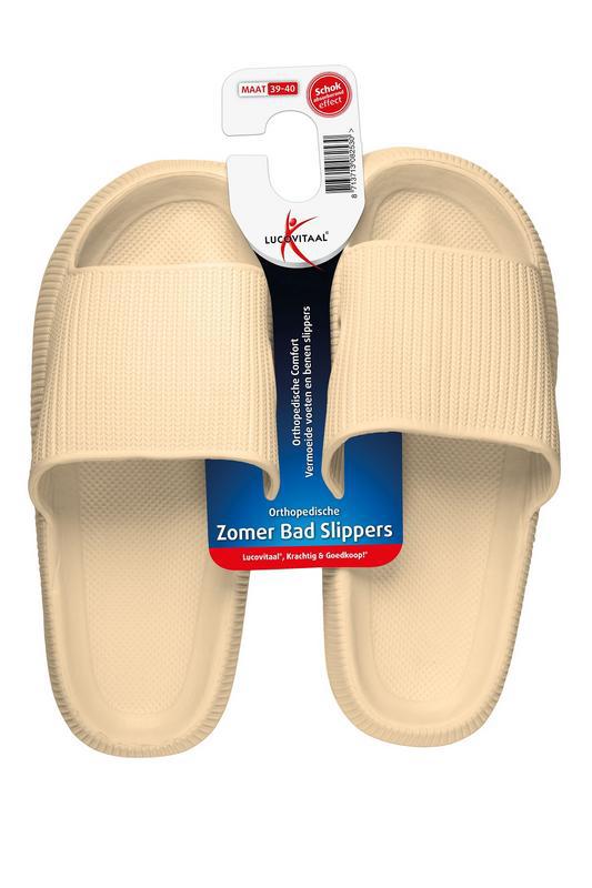 Orthopedische badslipper 39-40 beige