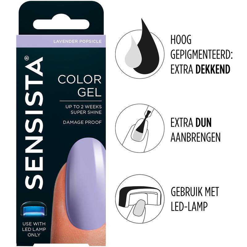Color gel lavender popsicle