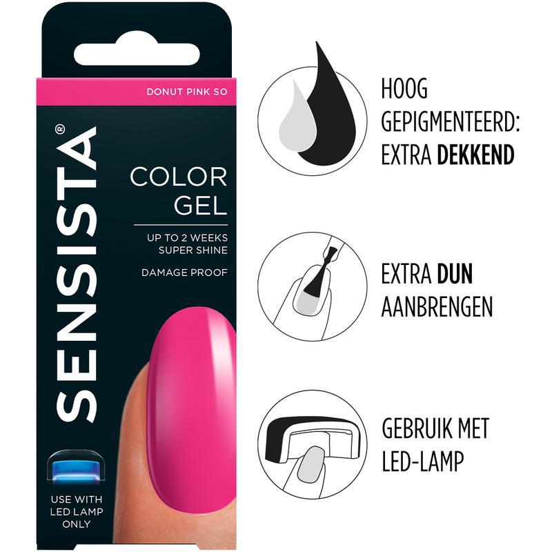 Color gel donut pink so