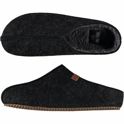Apollo Zweedse slof antraciet maat 45/46