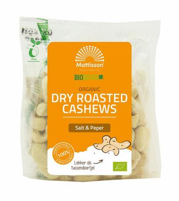 Mattisson Organic cashew geroosterd zout & peper biobites