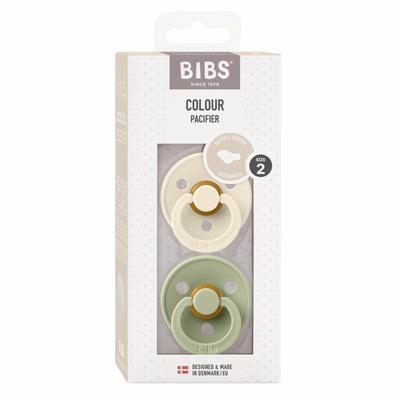 Bibs Fopspeen anatomical maat 2 ivory/sage