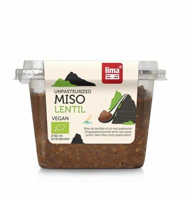 Lima Linzen miso ongepasteuriseerd bio