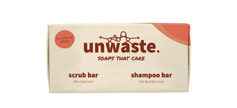 Duopack coffee scrub & shampoo bar