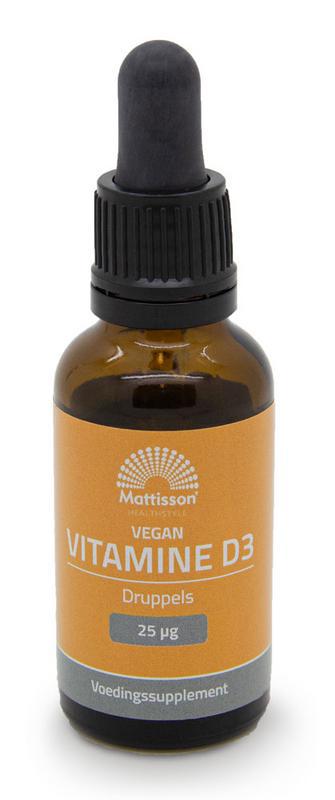 Vitamine D3 25mcg vegan druppels