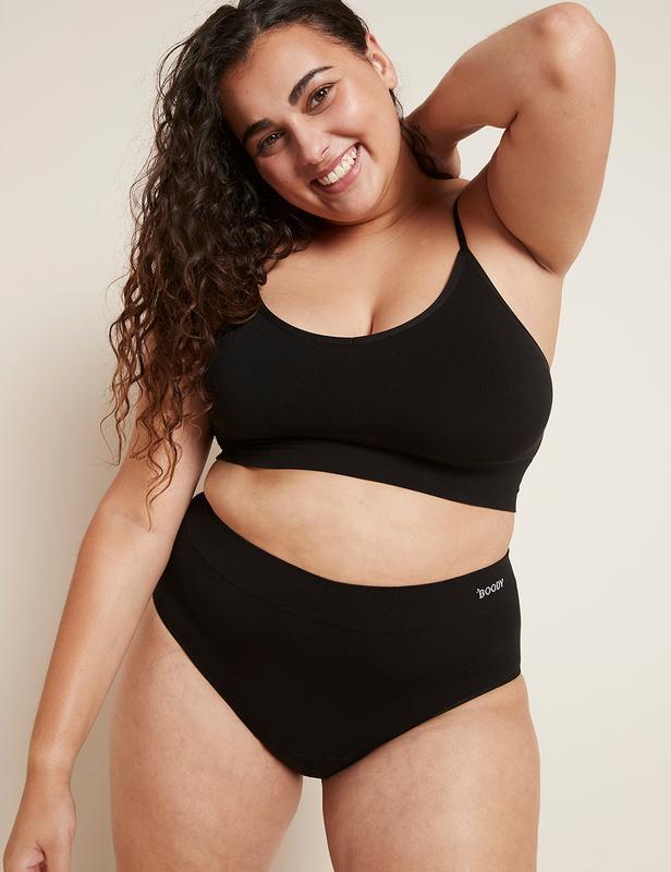 Menstruatieondergoed tailleslip zwart licht XL