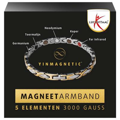 Lucovitaal Armband magneet yinmagnetic bicolor vegan