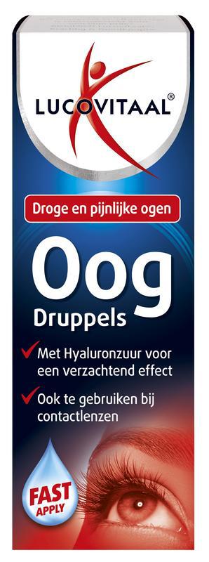 Oogdruppels droge pijnlijke ogen
