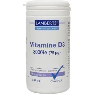 CLINICPACKS Vitamine D3 3000IE/75mcg