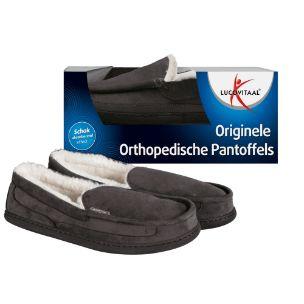 Lucovitaal Orthopedische pantoffels antraciet maat 41-42