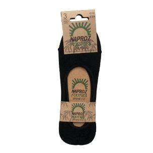 Airco footies bamboo 3-pak one size zwart